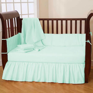 Nursery Bedding Baby Crib/Mini crib Dust Ruffle Skirt  Solid 23 Color