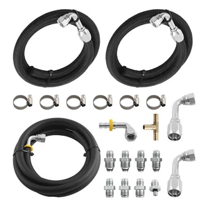 Steering Hose Hookup w/ 6AN Fitting Universal For Hydroboost Power Brake Booster - Picture 1 of 12
