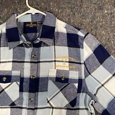 Yellowstone Button Up Long Sleeve Dutton Ranch Flannel Men’s Small Blue Plaid