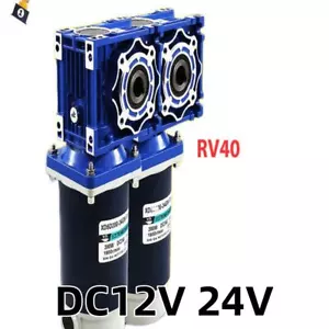 Motoriduttore a vite senza fine DC12V 24V coppia elevata 400kg reversibile autobloccante 200W - Foto 1 di 8