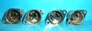 4 GE General Electric Recessed AC Male Plug Receptacle 125V 5A 1 inch Inside Dia - Picture 1 of 5