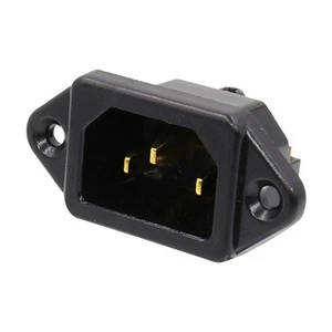 250 V 3-poliger Einlassstecker für Netzstecker, Schraubmontage, Zubehör, - Afbeelding 1 van 7