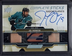 2019 Engrained Joe Thornton Complete Sticks Relic Auto 15/25 #CSS-JT - Picture 1 of 2