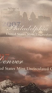 2007 US Mint Set Uncirculated Set Complete Philadelphia & Denver W/ OGP - Picture 1 of 2