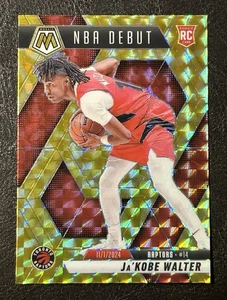 2024-25 Panini Mosaic Ja’Kobe Walter (RC) Reactive Yellow Prizm #253 -Raptors - Picture 1 of 2