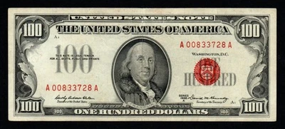 BETTER 1966A Series $100 CRISP AU+ United States Note! - Image 1 of 2