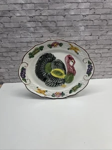 Vintage Türkei Platte California Keramik groß 18" x 14" Thanksgiving Tablett - Bild 1 von 6