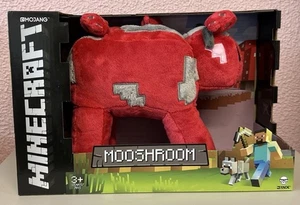 NUOVO CON SCATOLA! 2016 Mojang Jinx 9" MOOSROOM mucca Minecraft peluche imbottito RARO - Foto 1 di 7
