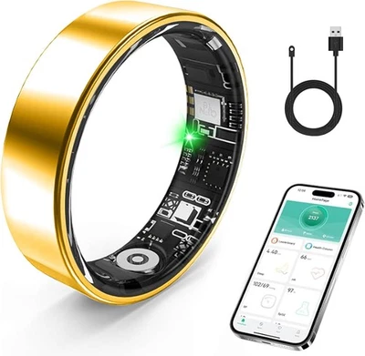 Smart Ring, Health Fitness Tracker with Sleep/Blood Pressure/Oxygen Monitoring - Image 1 of 4