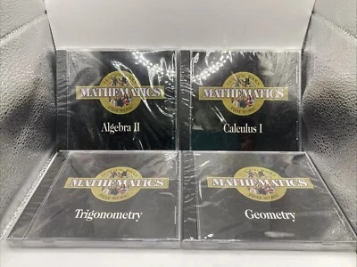 Pro One Software Multimedia Algebra II Geometry Calc I & Trig CD-ROM WIN 95 NEW - Image 1 of 2