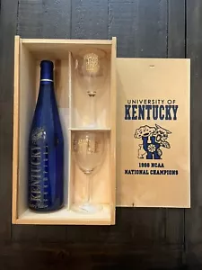 University of Kentucky 1998 Champions Collectors Edition Cabernet Wine Set Wood - Picture 1 of 11