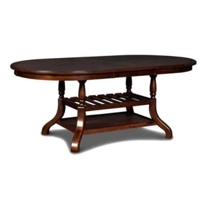 NEW CLASSIC HOME FURNISHINGS Dining Table 60"x39.2" Oval Wood Espresso (Seats 6) - Picture 1 of 6