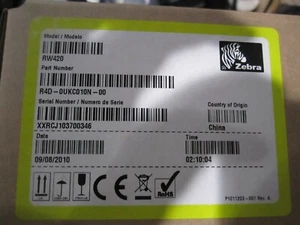 NEW Zebra RW 420 Mobile Thermal Printer WIFI R4D-0UKC010N COMPATIBLE WITH IOS - Picture 1 of 3