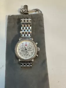 Michele Chronograph CSX Diamond Mother Pearl Dial Quartz Ladies Watch - Picture 1 of 6