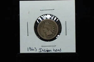 Centavo cabeza india 1863, un centavo - (5) - Imagen 1 de 2