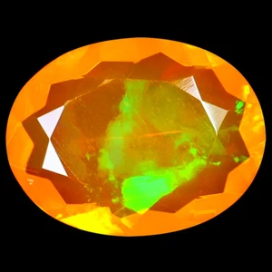 2.92 ct Eye-catching Oval Cut (13 x 10 mm) Heated Orange Fire Opal Gemstone - Picture 1 of 1