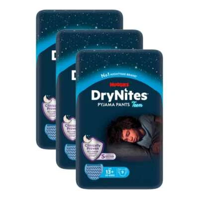 KIMBERLY CLARK Huggies DryNites für Jungen 13+ (3x9 Stk)