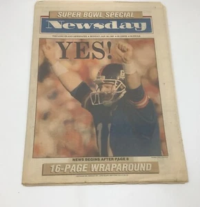 Giants win Super Bowl XXI Denver Broncos-Jan 26 1987-Newsday NY Newspaper - Picture 1 of 7