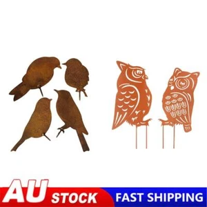 Iron Animal Sculptures Holiday Gifts Plug-In Sculptures Decor for Outdoor Garden - Picture 1 of 18