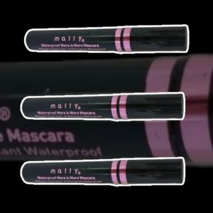 LOT OF 3 MALLY WATERPROOF MORE is MORE MASCARA IN BLACK .31oz  NEW FREE SHIPPING
