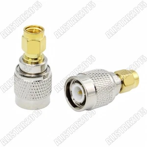 1x TNC Male to SMA Male Plug Straight RF Adapter Connector SMA to TNC Converter - Imagen 1 de 6