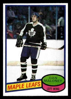1980-81 Topps Dan Maloney #118 - Toronto Maple Leafs - Image 1 of 2
