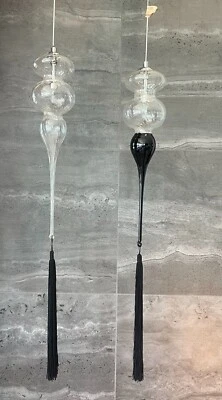 Vidrio transparente soplado a boca - LUZ COLGANTE - Venecia, Italia. Foto 1 de 4