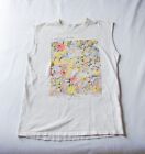 Vintage 90s Ken Done Reikan Flower Field Graphic Print Art Sleeveless T Shirt M