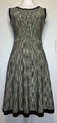 NWT Catherine Malandrino Womens Sleeveless Stripe Dress SZ S Stretch Unlined 36" - Image 1 of 4