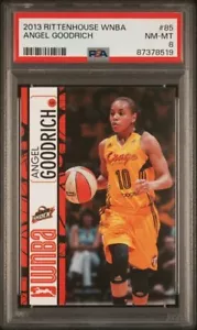 2013 Rittenhouse WNBA ANGEL GOODRICH ROOKIE PSA 8 Kansas Jayhawks - Picture 1 of 2