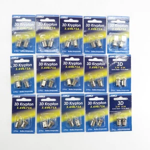 x15 NIP Dorcy Flashlight Replacement Bulbs 3D Krypton 3.6V/.75A / 3.7V (0.3A) - Picture 1 of 12