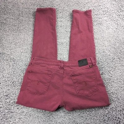 Lucky Brand Jeans Women 10 Red Lolita Skinny Fit Stretch Denim Casual Mid Rise - Image 1 of 4
