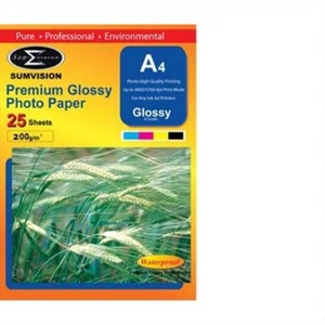 Sumvision Photo Picture Photograph Paper A4 200gm Glossy Photo Paper Premium Pro - Afbeelding 1 van 1