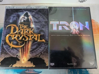 25th Anniversary The Dark Crystal-20th Anniversary Of Tron DVD Both Excellent. - Image 1 of 4