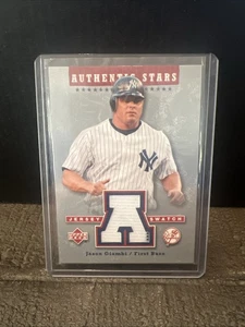 2003 Upper Deck JASON GIAMBI Authentic Stars GAME WORN #AS-JG YANKEES - Picture 1 of 2