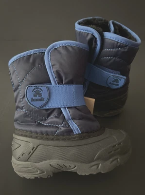 Botas de Nieve para Niños Talla 7 AZUL KAMIK Impermeables PIEL SINTÉTICA Forradas Sin Cordones EU 24 Foto 1 de 4