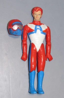Vintage 1982 Ideal Toys TEAM AMERICA R U READY 6.5" Action Figure w/ Helmet - Image 1 of 4