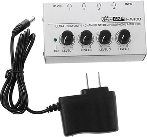 MICROAMP HA400, 4 Channel Audio Stereo Headphone Amplifier - Behringer - Picture 1 of 3