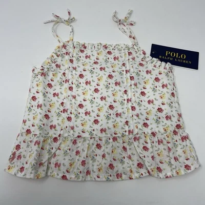 Polo Ralph Lauren Niñas 2/2T Floral Tanque Sin Mangas Foto 1 de 4
