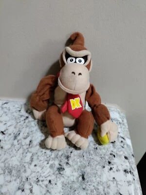 Peluche ultra raro Bensussen Deutsch DK Donkey Kong 8" sonido parlante "sin sonido".   Foto 1 de 4
