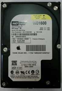 WESTERN DIGITAL WD1600JD-40GBB2 DCM:HSBHCVJAH Desktop Drive 160GB SATA - Picture 1 of 2