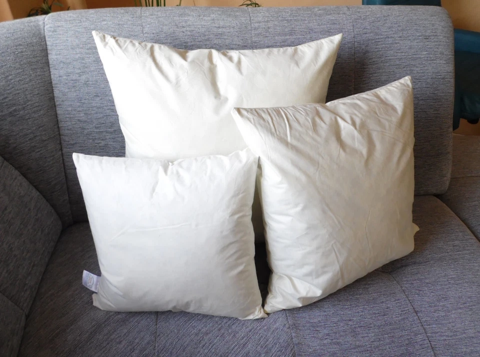 Sofakissen Dekokissen Federkissen  mit Federfüllung 40x40cm 50x50cm 60x60cm - Bild 1 von 1