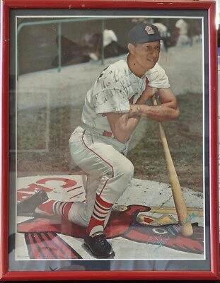 Stan Musial 8"x10" Autographed Photo St. Louis Cardinals In Batters Circle - Image 1 of 2