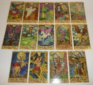 Tarot Cards Swords Suit Minor Arcana Replacement Spirit Halloween Art King Ace - Picture 1 of 8