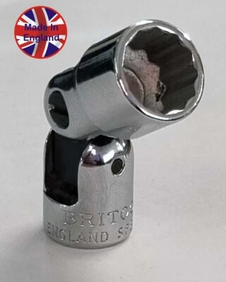 1/4"SD BRITOOL ENGLAND 7/16" AF FLEXI SOCKET 12 POINT - SFB437 - Image 1 of 4