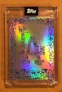 TOPPS X GREGORY SIFF LOS ANGELES DODGERS # 3 PRINT RUN: 755 PROJECT 2020 ARTIST.