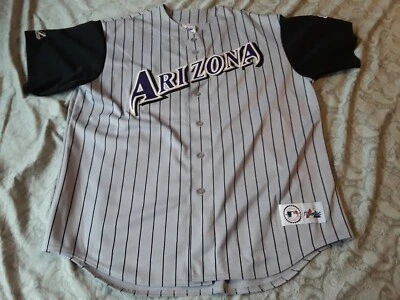 TONY WOMACK # 5 Arizona Diamondbacks 2001 MLB World Series Majestic Jersey XL - Image 1 of 4