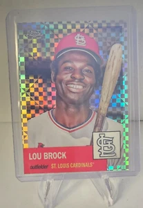 2022 Topps cromo platino aniversario #402 Lou Brock Xfractor - Imagen 1 de 2