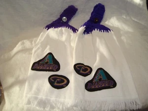 Juego de 2 toallas de golf Arizona Diamondbacks MLB hechas a mano para cocina nevera de mano - Imagen 1 de 3