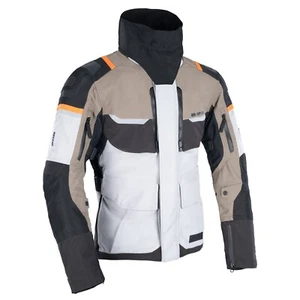 Chaqueta de motocicleta textil impermeable Oxford Stormland D2D - negra desierto naranja - Imagen 1 de 11